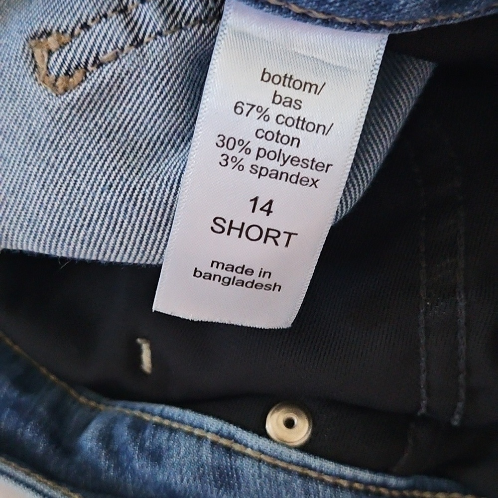 Maurices Everflex High-Rise Medium Wash Distressed Jeans Size 14 Short - Picture 11 of 14